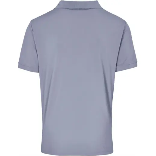 Mens Virtue Golf Shirt Grey Back